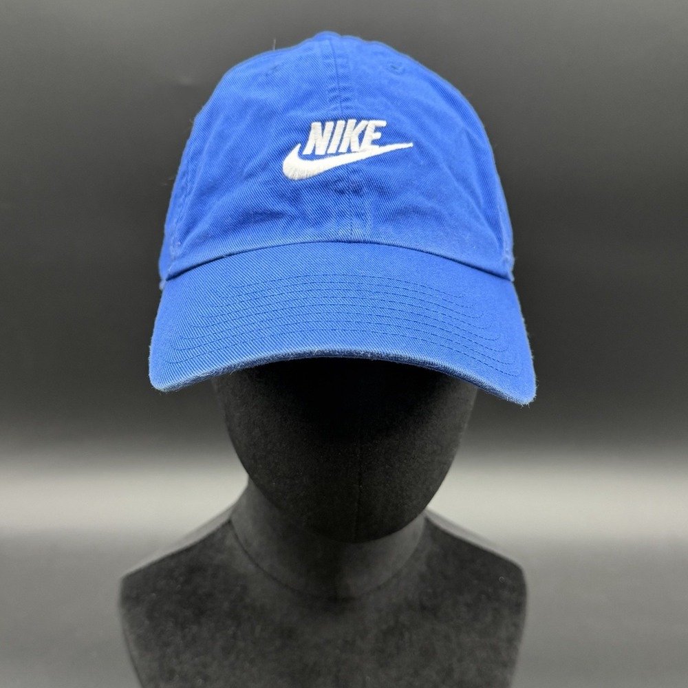 Nike Hat Club Cap L/XL Royal Blue Futura Washed Slouch Unstructured Baseball Hat
